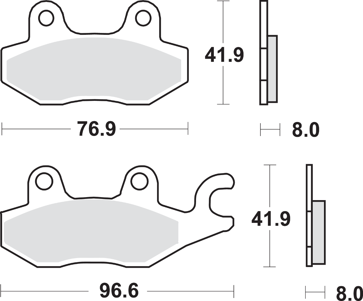 SBS Scooter Brake Pads - Burgman 400