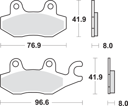 SBS Scooter Brake Pads - Burgman 400
