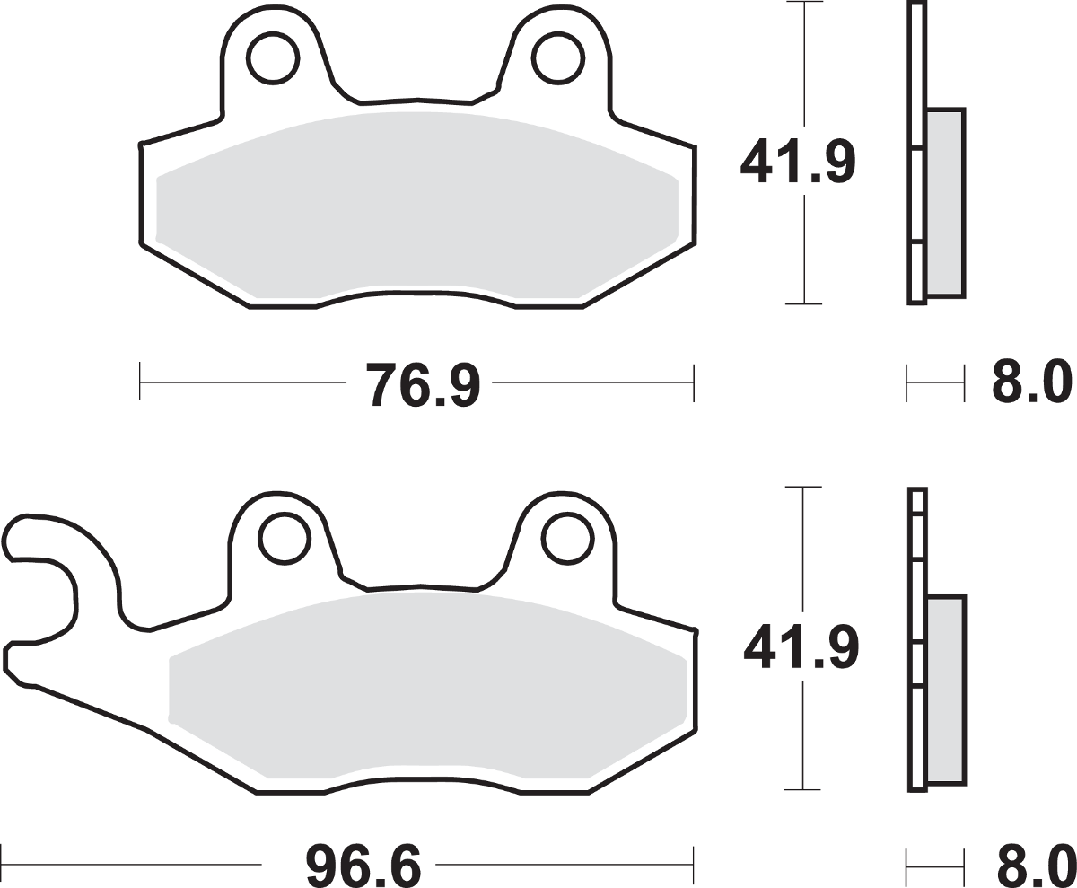 SBS Scooter Brake Pads - Burgman 400