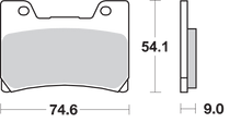 SBS HF Brake Pads - FZR 1000 645HF