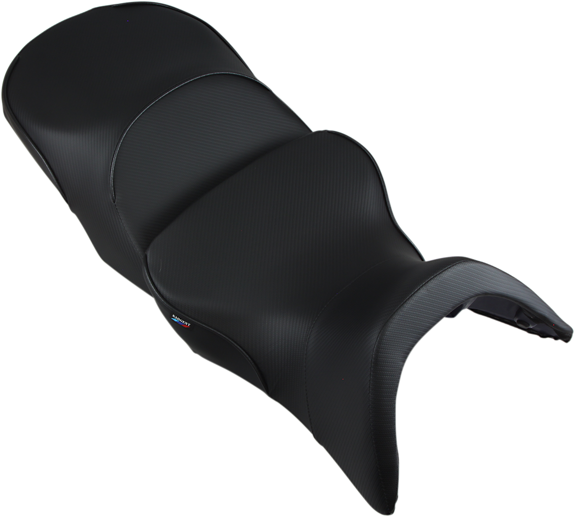 SARGENT World Sport™ Performance Seat - Black - Carbon FX - Low Front/Standard Rear - R1200 RT '05-'13 WS-551-19