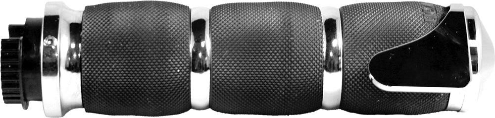 Air Cushioned Grips W/Throttle Boss Chrome
