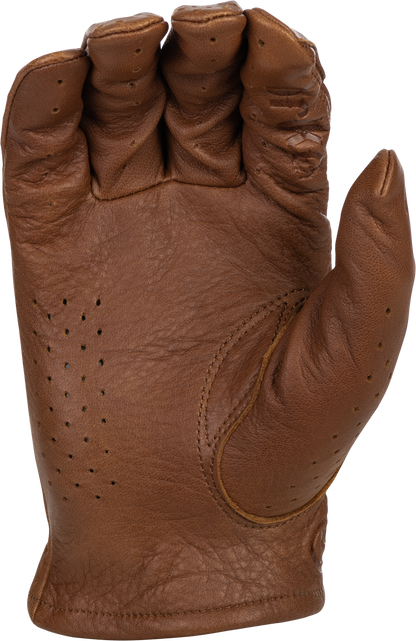 Louie Perforated Gloves Brown 2x