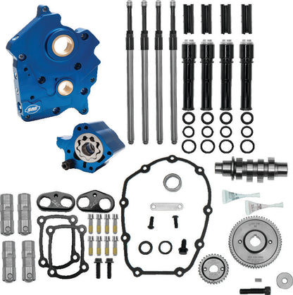 S&S Cycle 2017 M8 Models Gear Drive 465G Cam Chest Kit w/ Black Pushrod Tubes - Oil Cooled