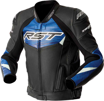 Tractech Evo D3o Jacket Blk/Blue Leather 2x