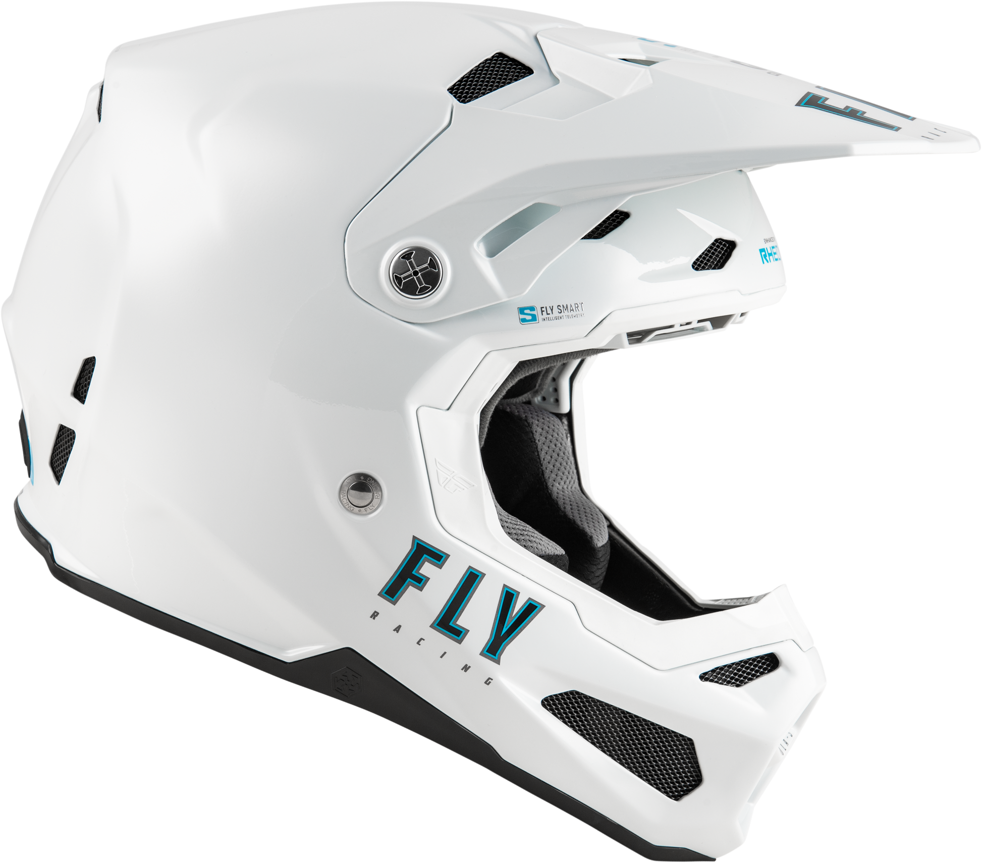 Youth Formula S Carbon Solid Helmet White Yl