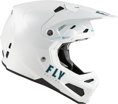 Youth Formula S Carbon Solid Helmet White Yl