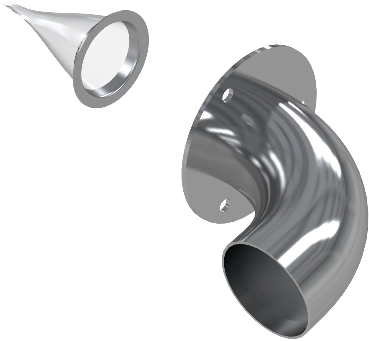 Bolt On 2" Tip Assembly Chrome