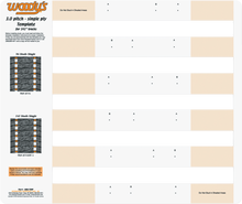 WOODY'S Studding Template - Track - 141" - 3" Pitch 300S-TEMP