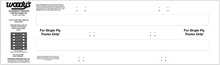 WOODY'S Studding Template - Track - 154" - 2.86" Pitch BCTS-TEMP