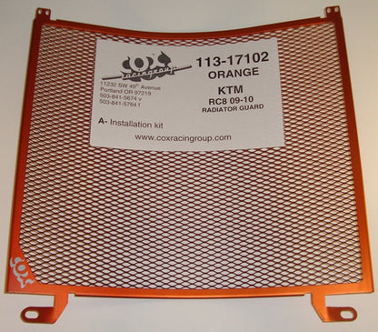 Cox Racing Radiator Guards for the KTM  RC8 Superbike (09-13)