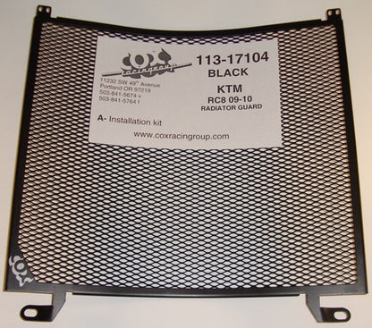 Cox Racing Radiator Guards for the KTM  RC8 Superbike (09-13)