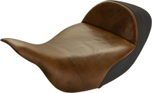 SADDLEMEN Lariat Solo Seat - Extended Reach - Distressed Brown - FL '08-'24 808-07B-0041EXT