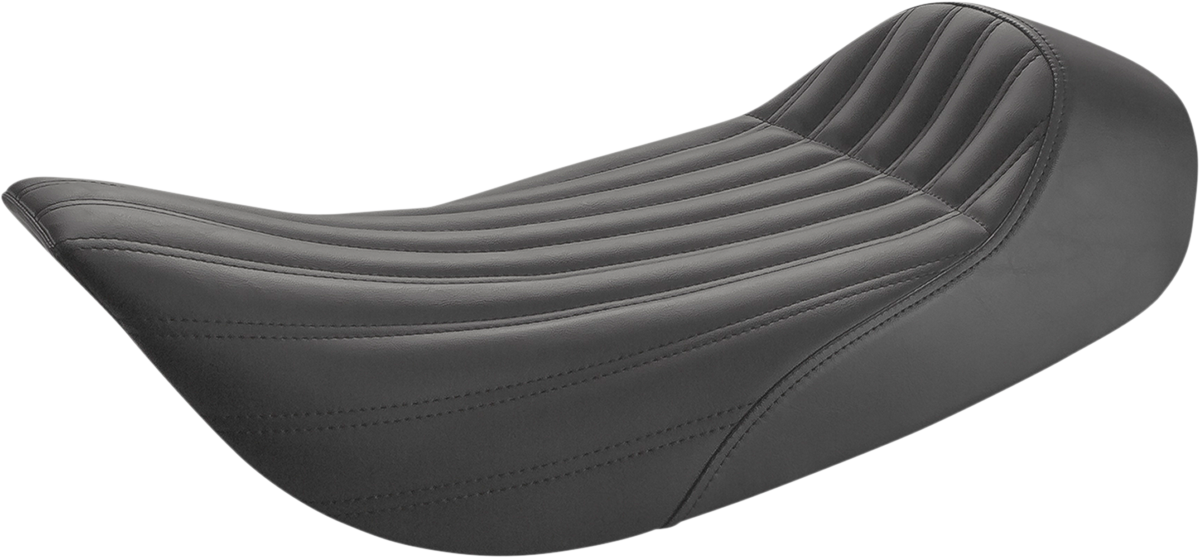 SADDLEMEN Knuckle Solo Seat - Ribbed - Black - FLH '97-'07 897-06-0023