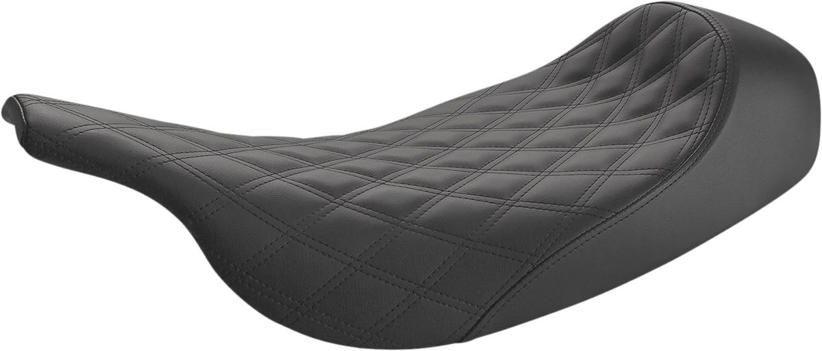 SADDLEMEN Renegade Solo Seat - Lattice Stitched - Black - FL '97-'07 897-07-002LS