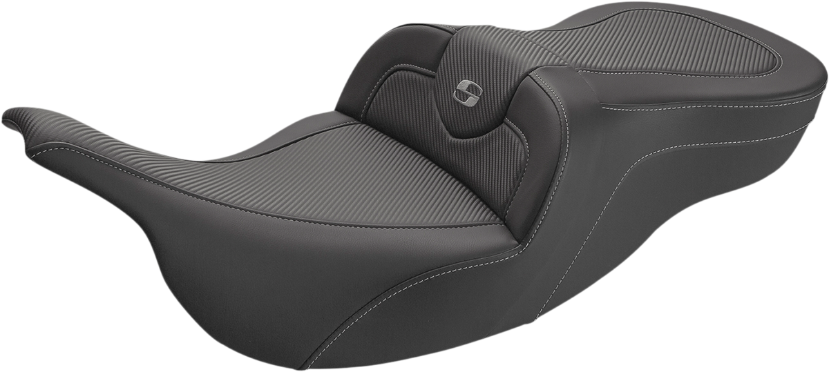 SADDLEMEN Roadsofa™ Seat - Carbon Fiber - without Backrest - '99-'07 FL 897-07-185