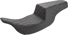 SADDLEMEN Step-Up Seat - Full Lattice Stitch - Black 897-07-175