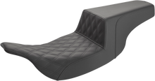 SADDLEMEN Step-Up Seat - Front Lattice Stitch - Black 897-07-172