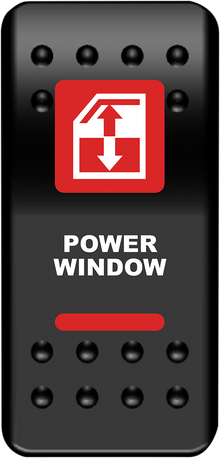 MOOSE OFFROAD Rocker Switch - Power Window - Red WIN-PWR-R