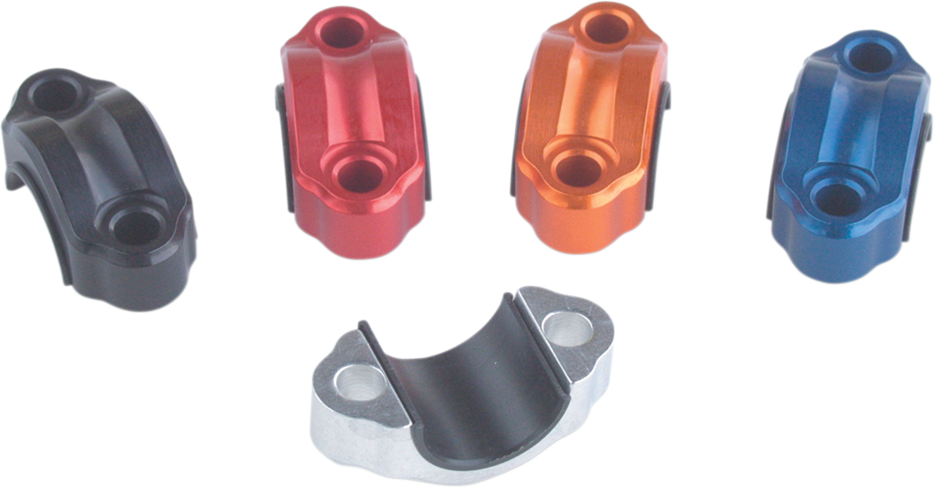 WORKS CONNECTION Rotating Master Cylinder Clamp - Silver 31-500
