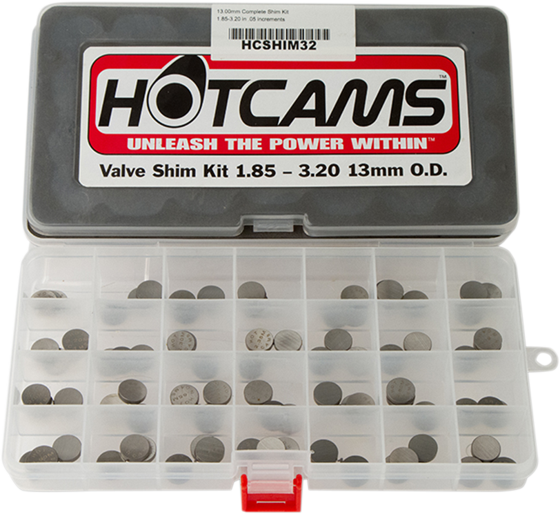 HOT CAMS Valve Shim Kit - 13.00 mm O.D. - Kawasaki HCSHIM32