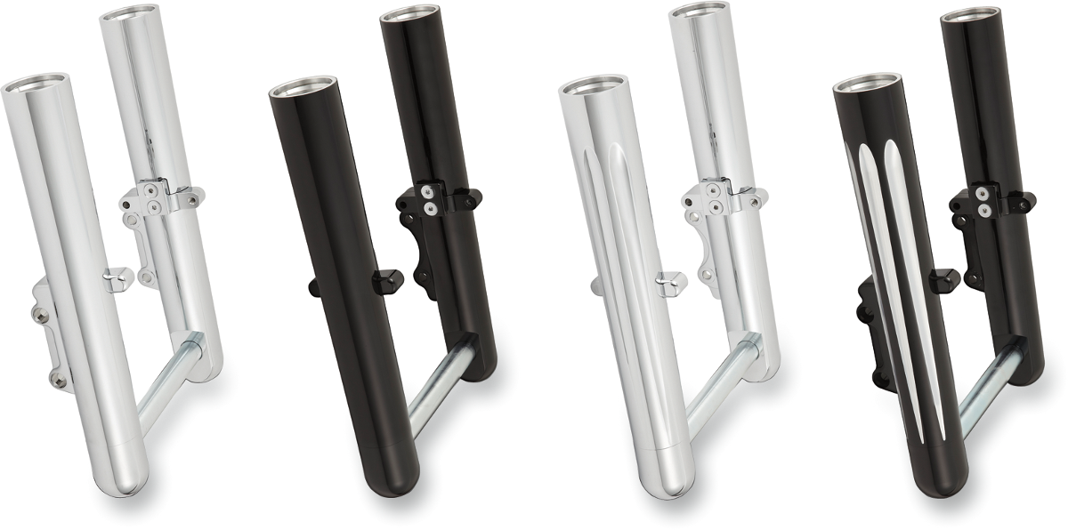 ARLEN NESS Fork Legs - Black Anodized - Deep Cut - Dual Disc - '00-'07 FLT 06-513