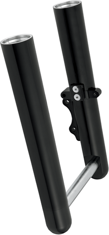 ARLEN NESS Fork Legs - Black Anodized - Hot Legs - Custom Single Disc - Smooth - '07-'17 FLST 06-551