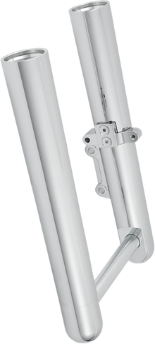 ARLEN NESS Fork Legs - Chrome - Hot Legs - Custom Single Disc - Smooth - '00-'06 FLST 06-554