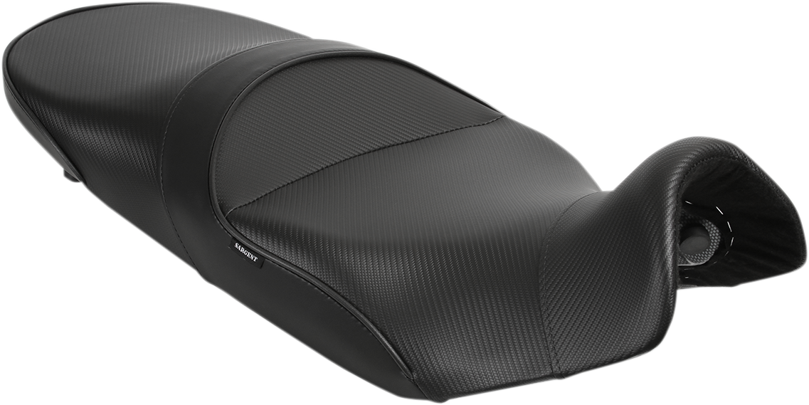 SARGENT World Sport™ Performance Seat - Black - Carbon FX - Regular - V-Strom 650 '12-'16 WS-631-19