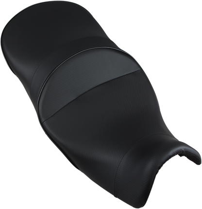 SARGENT World Sport™ Performance Seat - Black - Carbon FX - Low - V-Strom 650 '12-'16 WS-641-19
