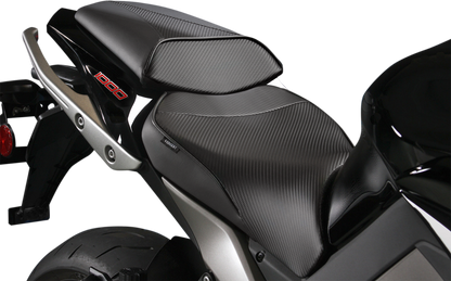 SARGENT World Sport™ Performance Seat - Black - Carbon FX - with Rear Seat Cover - Kawasaki '11-'16 WSP-615N-19