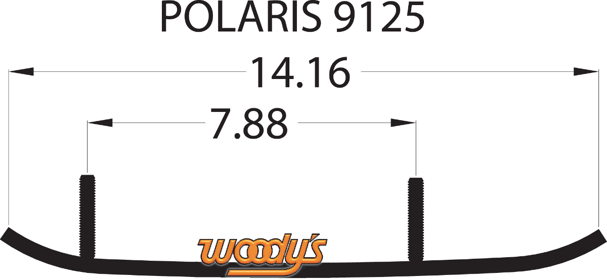 WOODY'S Extender Trail III™ Flat-Top® Runner - Polaris EPI3-9125
