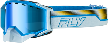 Zone Elite Sn Goggle Bl/Lt Gry W/Dark Blue Mir/Plrzd Amb Lens
