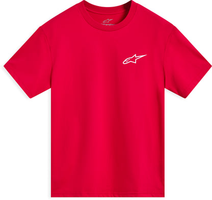 Combo Back Ss Csf Tee Red/White Lg
