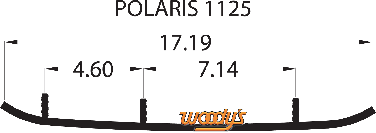 WOODY'S Extender Trail III™ Flat-Top® Runner - Polaris EPI3-1125
