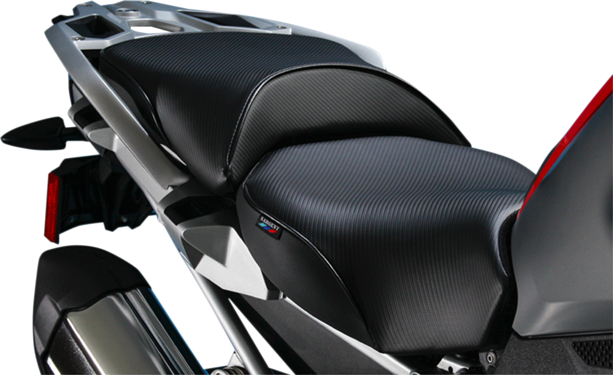 SARGENT World Sport™ Performance Seat - Black - Carbon FX - Regular - BMW R1200 '13-'19 WS-620-19