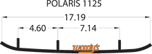 WOODY'S Wear Bar - Trail Blazer IV™ Flat-Top® - 6" - 60° - Polaris TPI4-1125