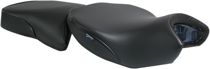 SARGENT World Sport™ Performance Seat - Black - Carbon FX - Low Front with Rear Seat - BMW R1200 GS '13-'19 WS-621-19