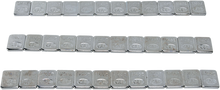 K&L SUPPLY Wheel Weights - Rectangle - Adhesive Stick-On - Chrome - 36 Pack 32-2434