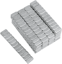 K&L SUPPLY Wheel Weights - Rectangle - Adhesive Stick-On - Chrome - 360 Pack 32-8087