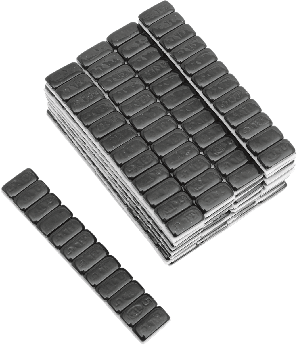 K&L SUPPLY Wheel Weights - Rectangle - Adhesive Stick-On - Black - 360 Pack 32-8090