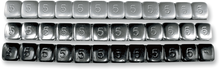 K&L SUPPLY Wheel Weights - Square - Adhesive Stick-On - Black - 360 Pack 32-3493