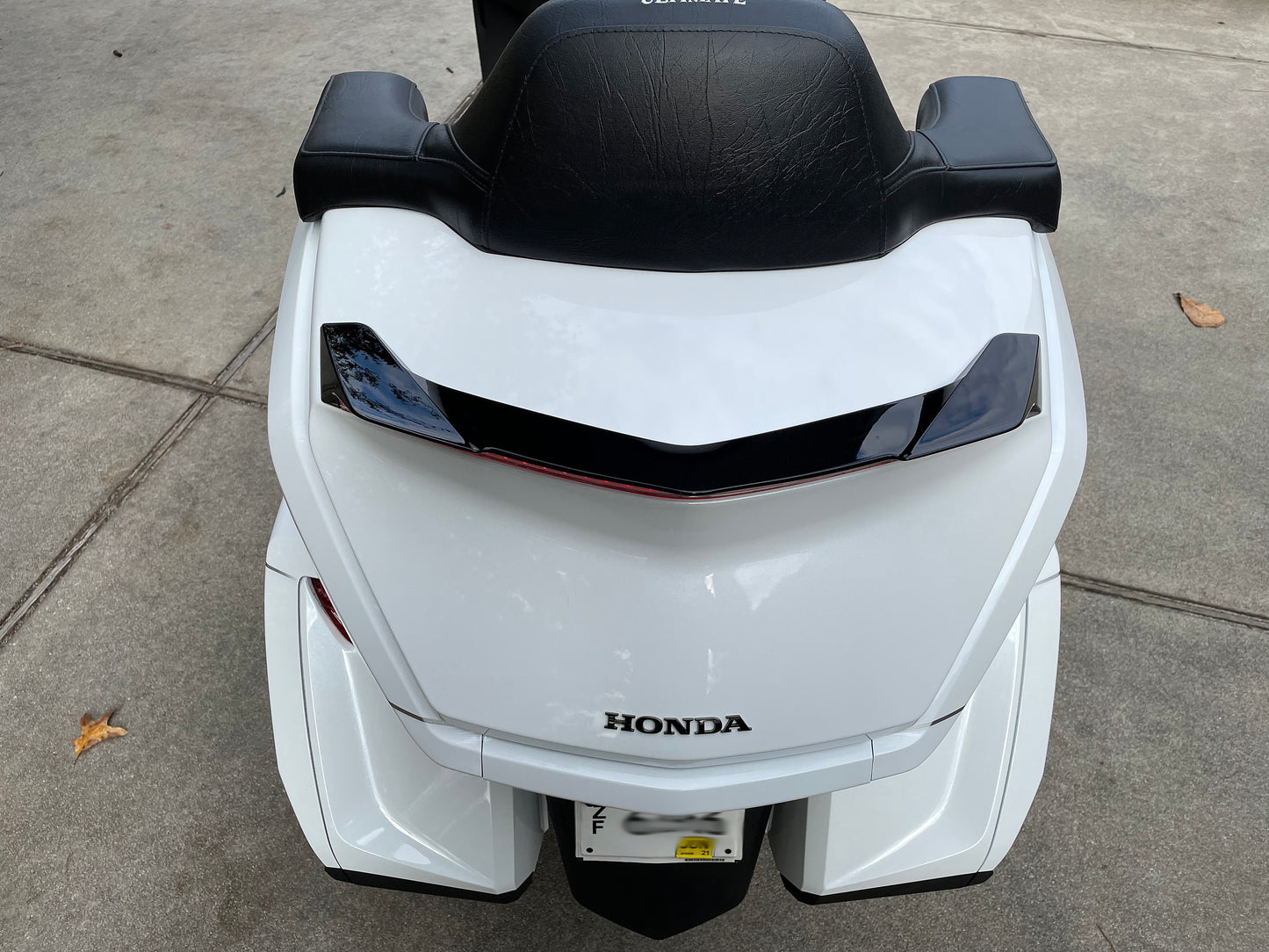 Rear Spoiler With Led Lights Dynamic Sequential Black Hon
