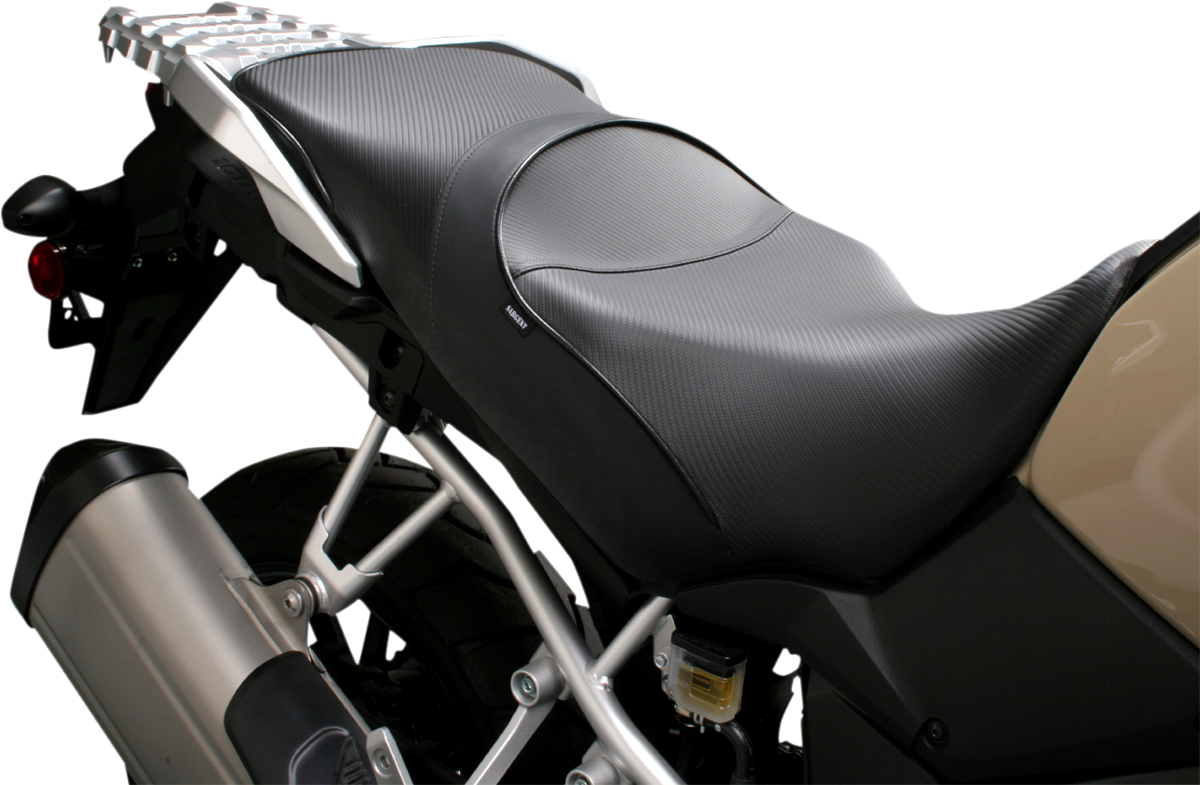 SARGENT World Sport™ Performance Seat - Black - Carbon FX - Regular - V-Strom 1000 '14-'19 WS-625-19