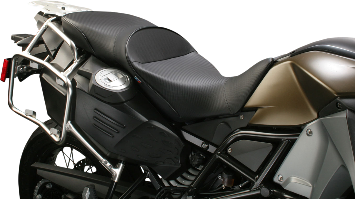 SARGENT World Sport™ Performance Seat - Black - Carbon FX - Regular - BMW F800 GSA '13-'18 WS-633-19