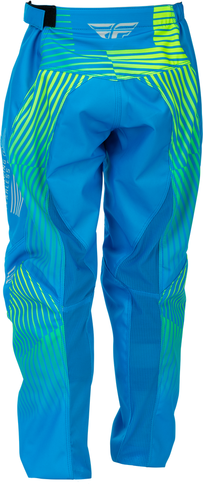 Youth F 16 Pants Blue/Hi Vis Sz 26