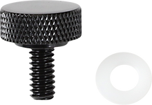 DRAG SPECIALTIES Seat Knob - Smooth - Black - 1/4"-20 370283