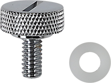 DRAG SPECIALTIES Seat Knob - Slotted - Chrome - 1/4"-20 370297
