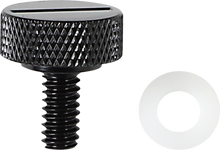 DRAG SPECIALTIES Seat Knob - Slotted - Black - 1/4"-20 370298
