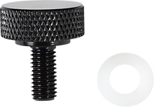 DRAG SPECIALTIES Seat Knob - Smooth - Black - 1/4"-28 370281
